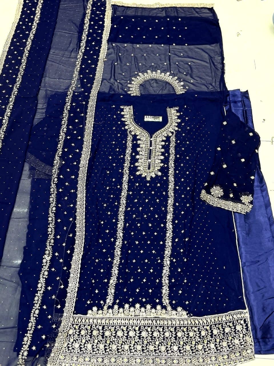 Royal Heritage Embroidered Sharara & Dupatta Set